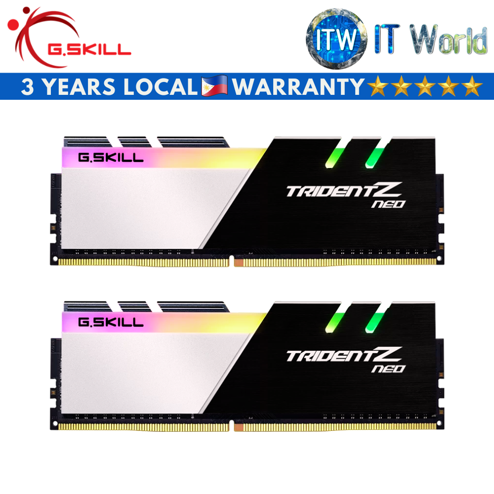 G.Skill Trident Z Neo RGB 64GB (2x32GB) DDR4-3600 CL18 Desktop Memory (F4-3600C18D-64GTZN)