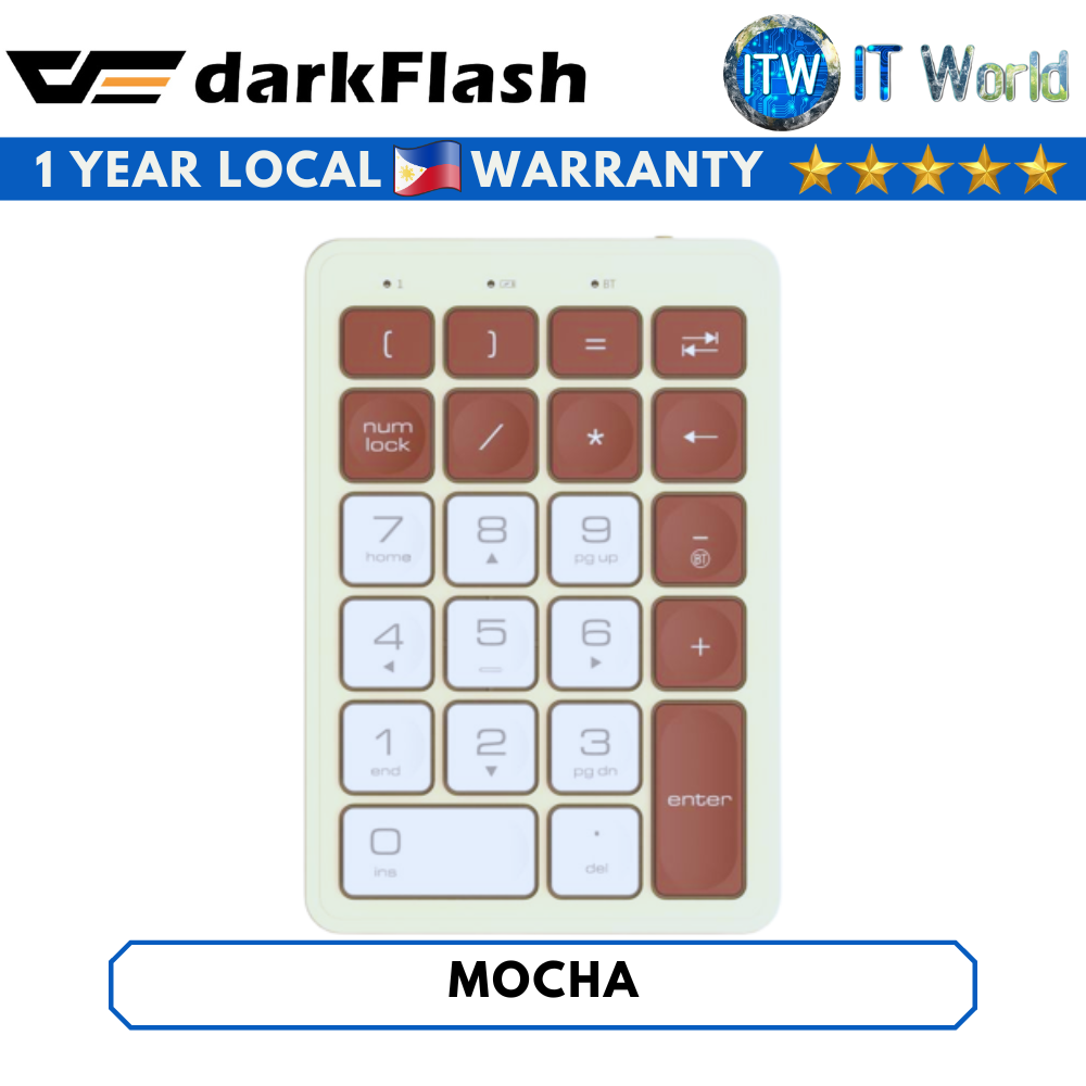 Darkflash N58 Bluetooth Digital Number Keypad (Mocha)