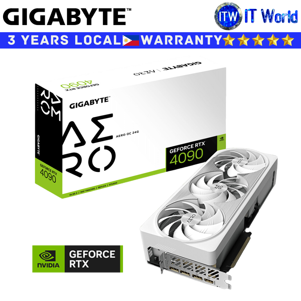 Gigabyte RTX 4090 Aero OC 24GB GDDR6X Geforce Graphic Card (GV-N4090AERO OC-24GD)