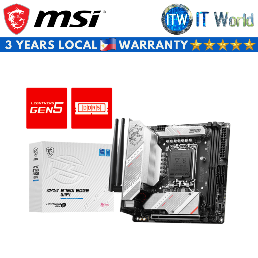 MSI MPG B760I Edge Wifi mini-ITX LGA1700 DDR5 Motherboard