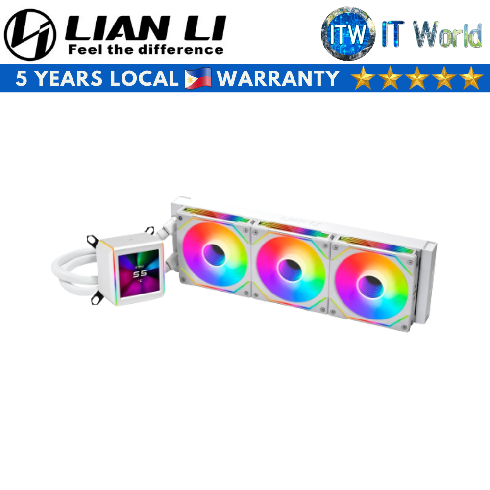 Lian Li Galahad II LCD 360 SL Infinity Fluid Dynamic Bearing AIO CPU Cooler (White)