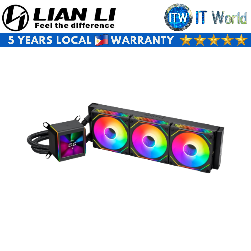 Lian Li Galahad II LCD 360 SL Infinity Fluid Dynamic Bearing AIO CPU Cooler (Black)