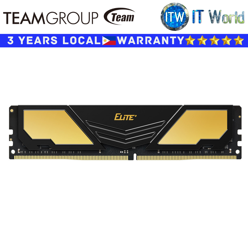 Teamgroup DDR4 RAM 16GB (1x16GB) 2666Mhz Elite Plus Desktop Memory (TPD416G2666HC19BK)