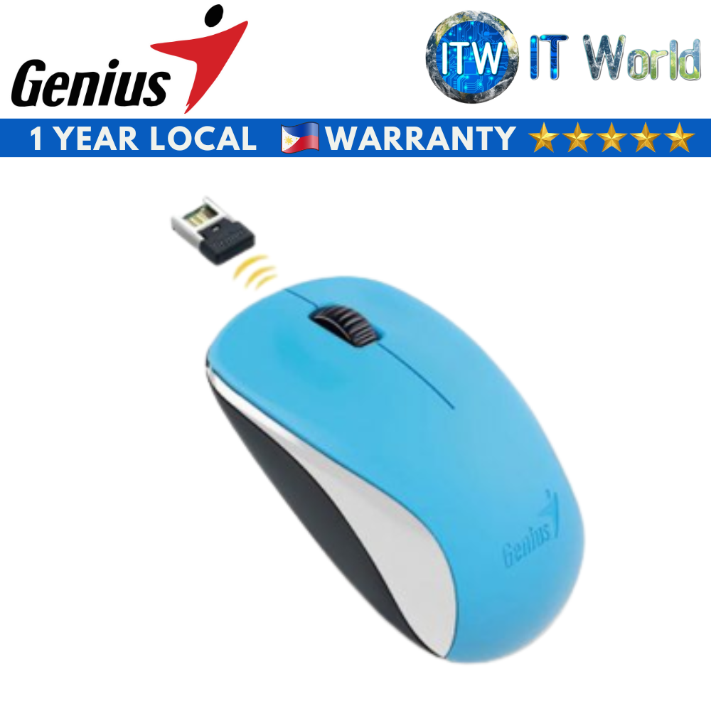 Genius NX7000 (2.4Ghz Wireless BlueEye Mouse, 1200 dpi) (Blue)