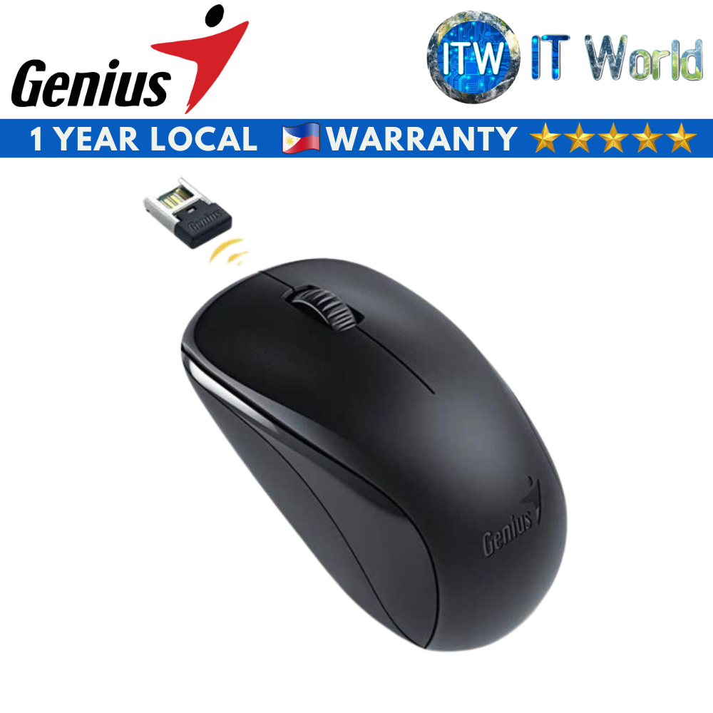 Genius NX7000 (2.4Ghz Wireless BlueEye Mouse, 1200 dpi) (Black)