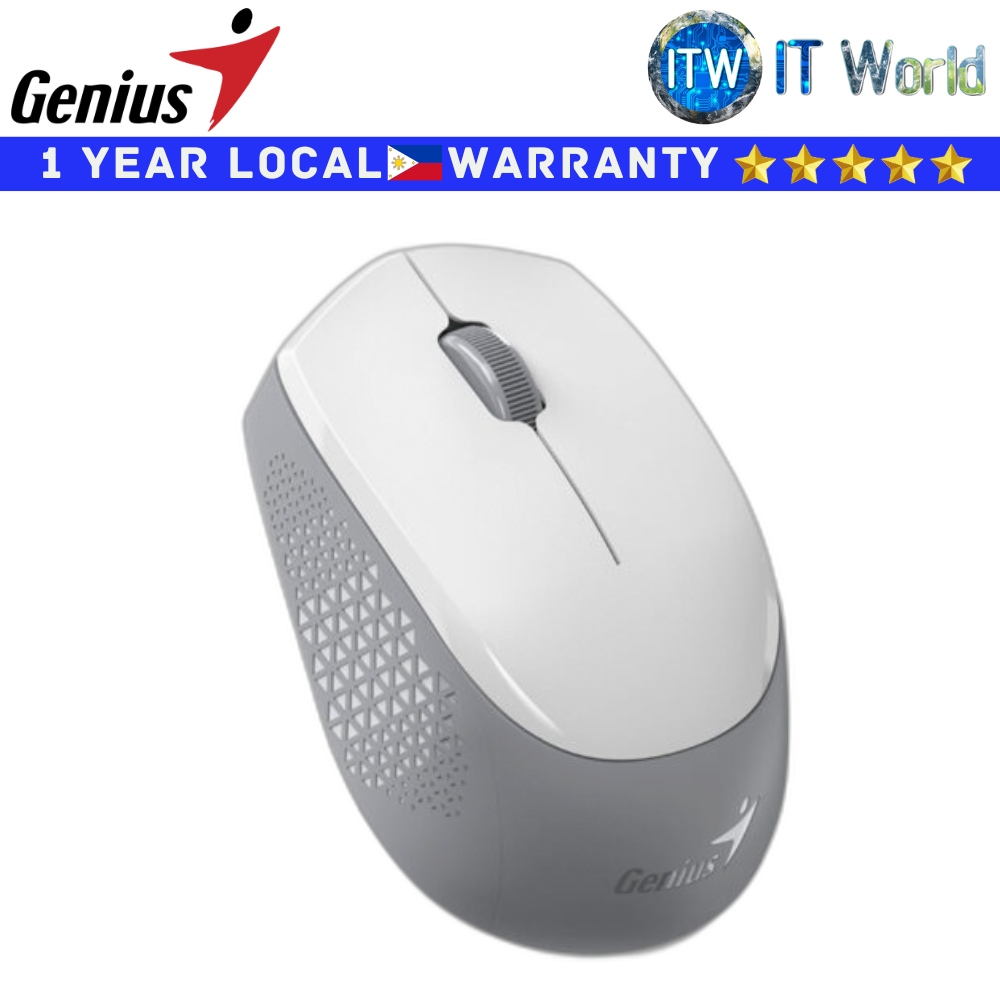 Genius Bluetooth Wireless Mouse NX-8000s BT Silent Mouse (White)