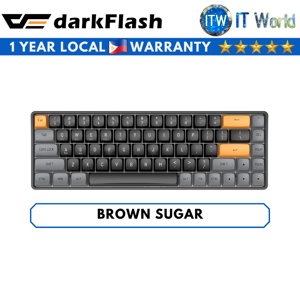 Darkflash GD68 Three-Mode Connectivity Wired/Wireless Mechanical Keyboard (Starry Blue/Brown Sugar)