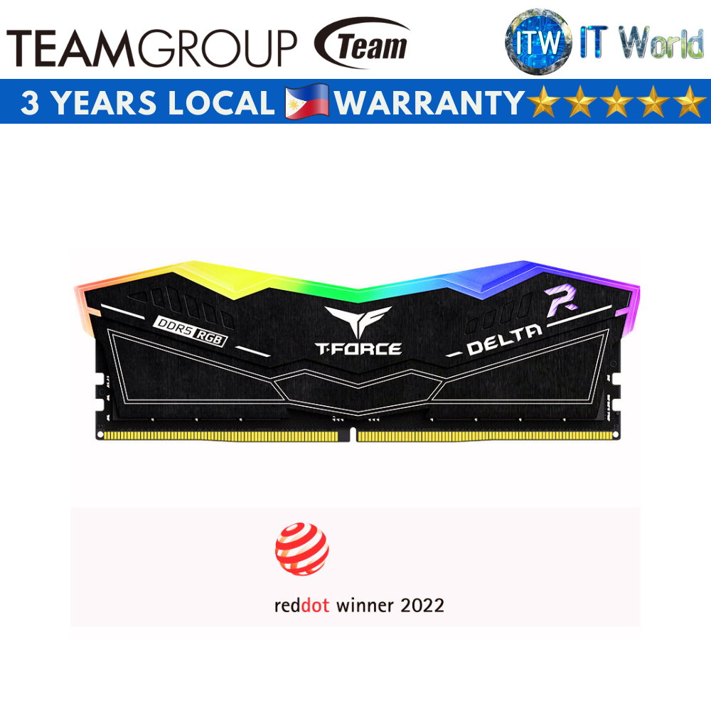 Teamgroup T-Force Delta RGB 16GB (1x16GB) DDR5-6000MHz Gaming RAM (FF3D516G6000HC38A01)