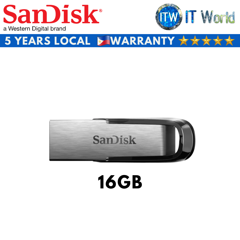 SanDisk Ultra Flair USB 3.0 Flash Drive, Black (16GB)