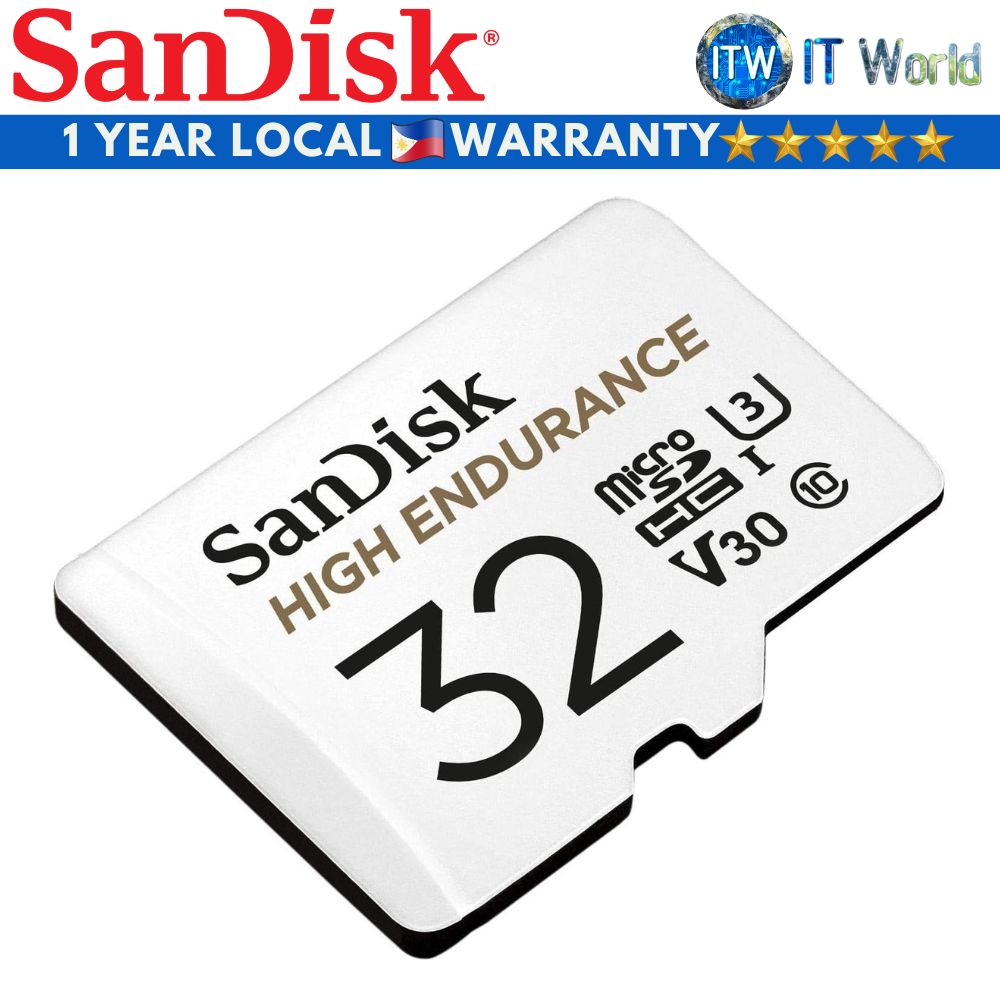 SanDisk SD Card Memory Card High Endurance microSDXC Memory 32GB (SDSQQNR-032G-GN6IA)