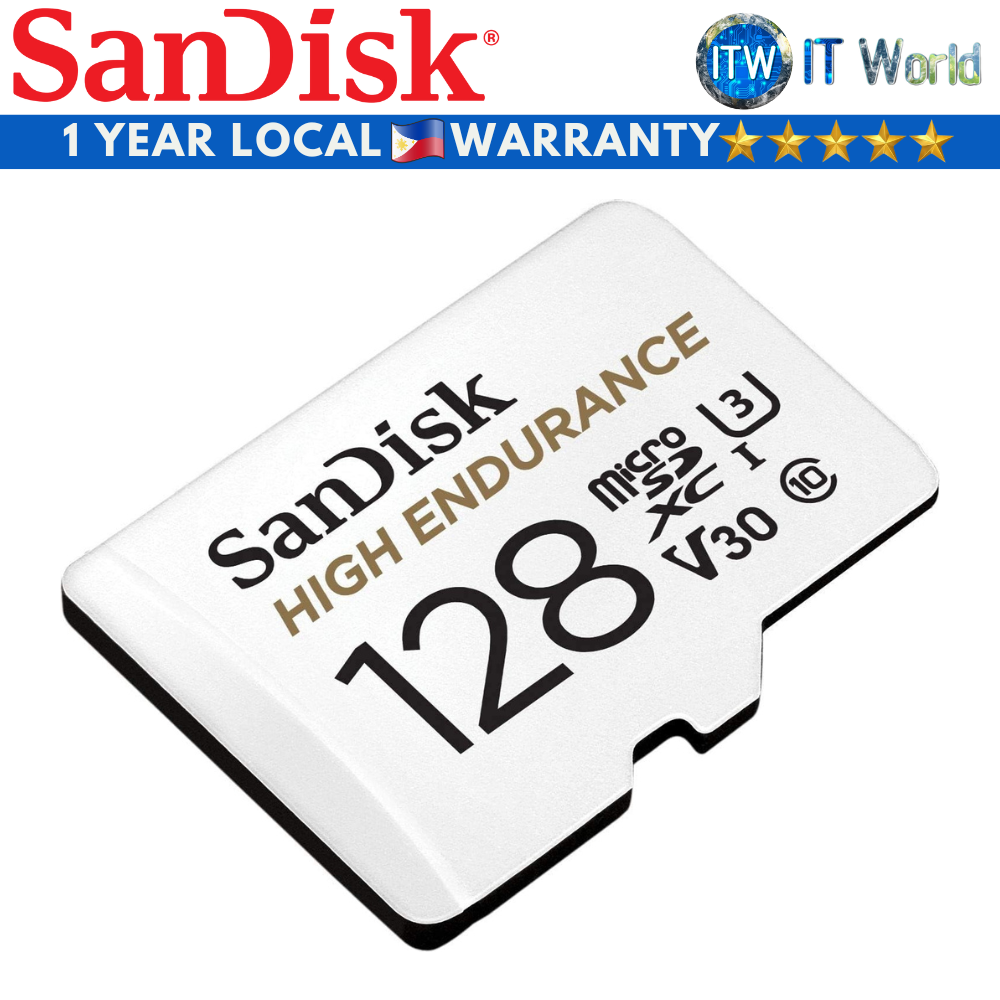 SanDisk SD Card Memory Card High Endurance microSDXC Memory 128GB (SDSQQNR-128G-GN6IA)