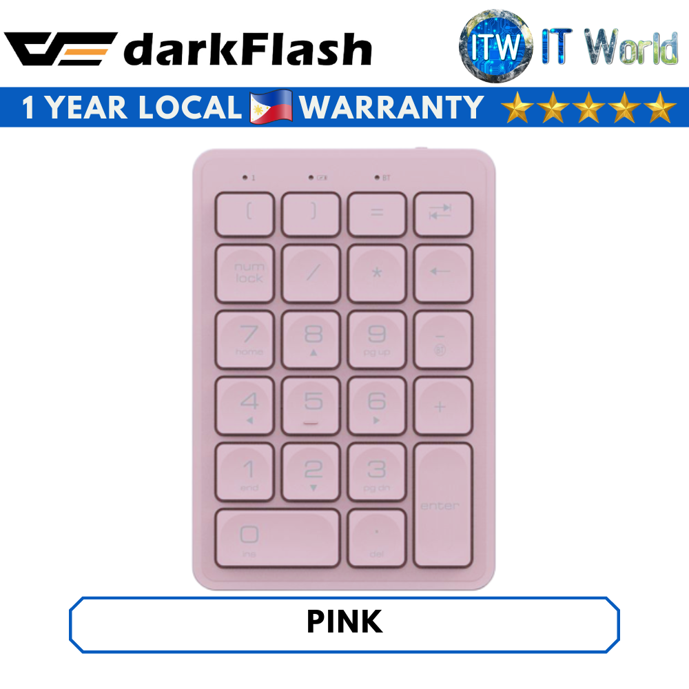 Darkflash N58 Bluetooth Digital Number Keypad (Pink)