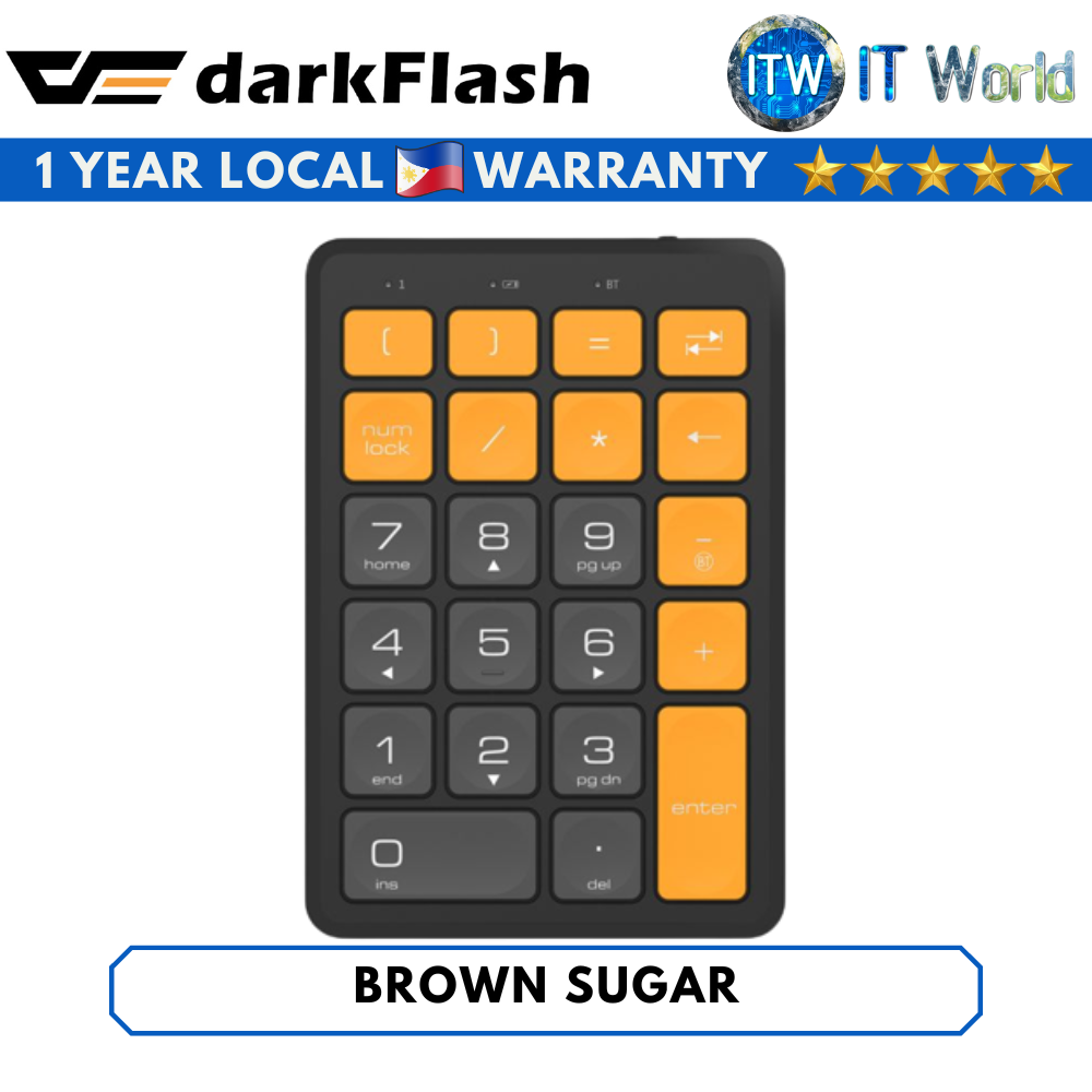 Darkflash N58 Bluetooth Digital Number Keypad (Brown Sugar)