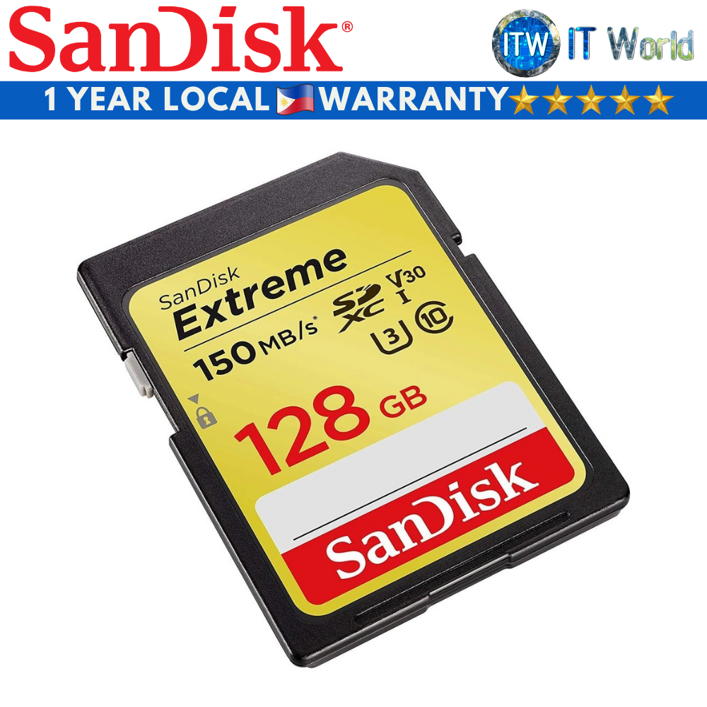 SanDisk SD Card Memory Card Extreme SD UHS-I Card up to 180MB Read 90MB Write (128GB)(SDSDXVA-128G-GNCIN)