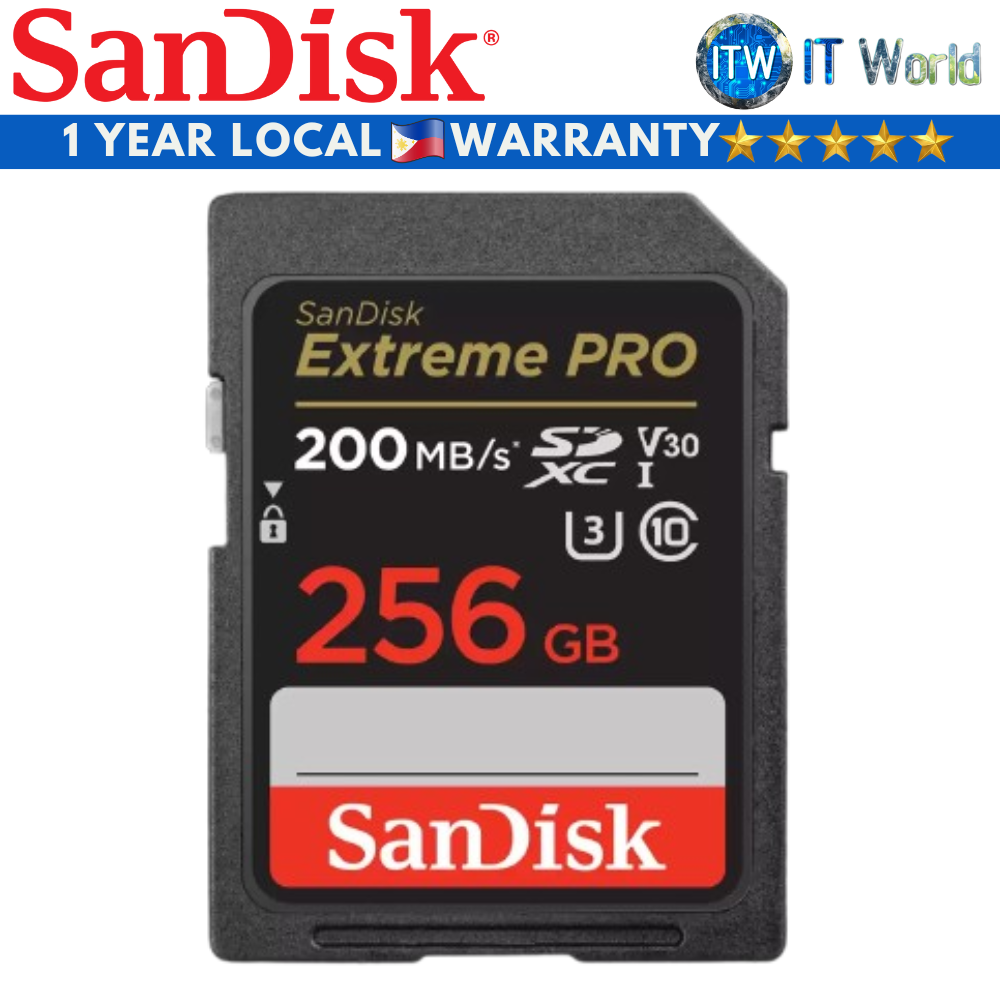 SanDisk Memory Card Extreme PRO SDHC And SDXC UHS-I (256GB)(SDSDXXD-256G-GN4IN)