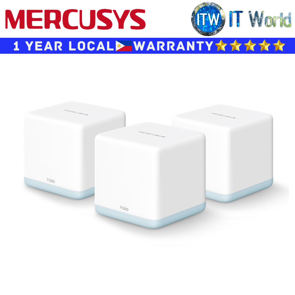 Mercusys Wifi Mesh System Halo H30 AC1200 Whole Home Mesh 3-Pack