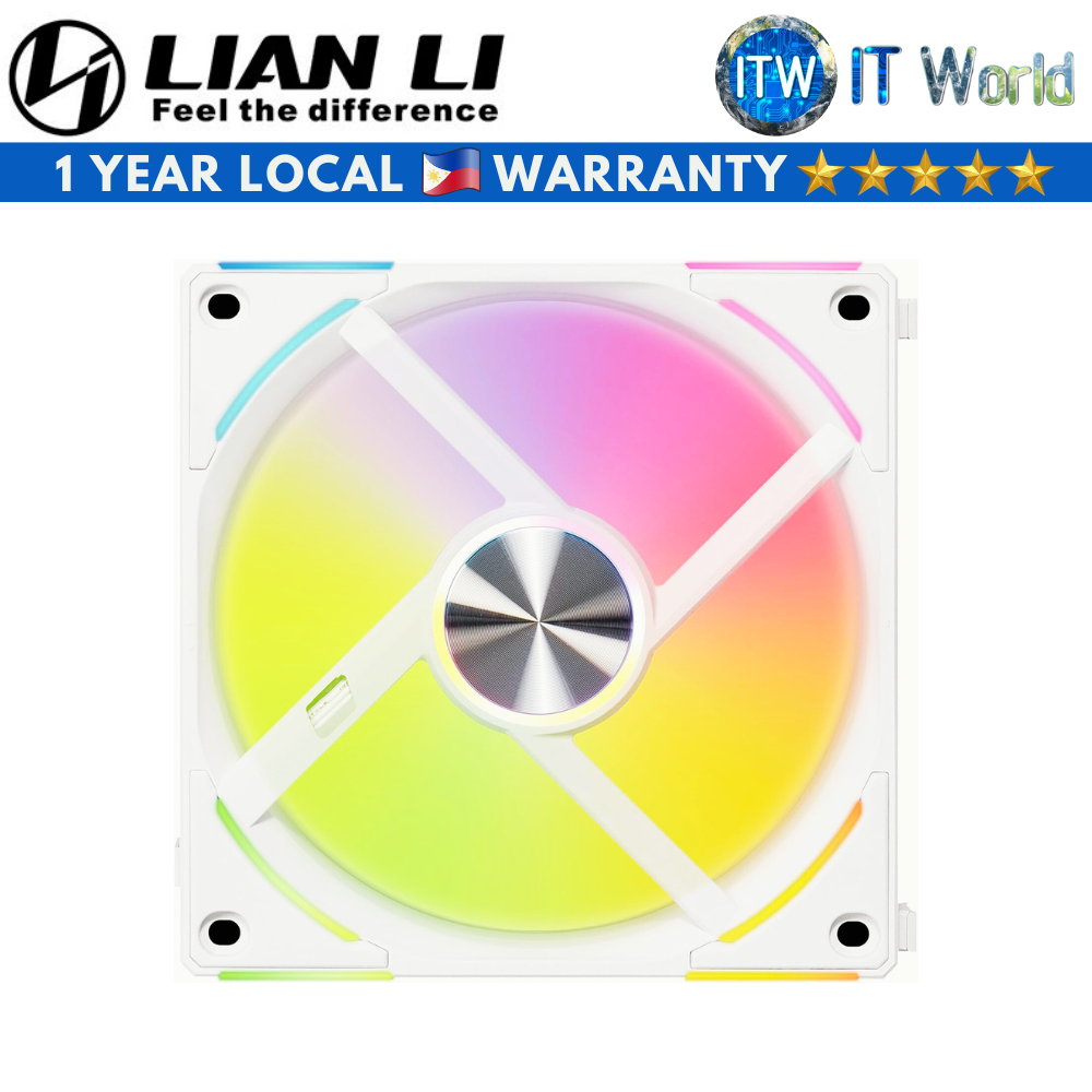 Lian Li Uni Fan AL120 V2 RGB Revolutionized Daisy-Chain Single Fan (White)