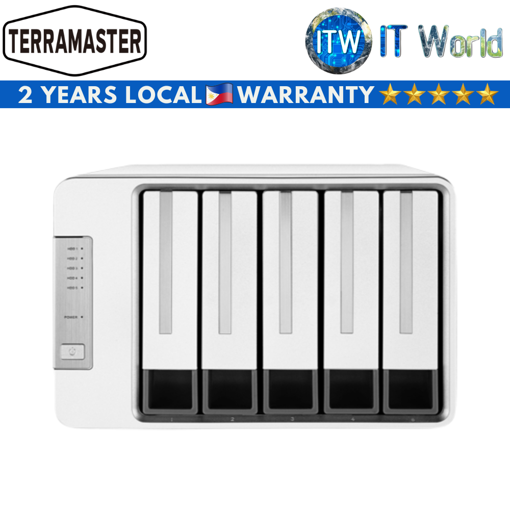 Terramaster D5-300 5-Bay Enclosure Direct Attached Storage (DAS)