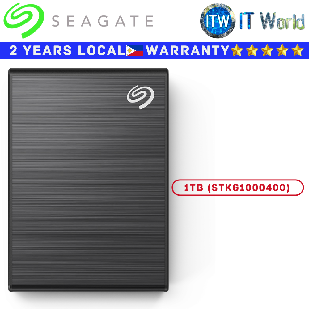 Seagate 1TB SSD One Touch Black Compatible with most Windows and macOS System (STKG1000400)