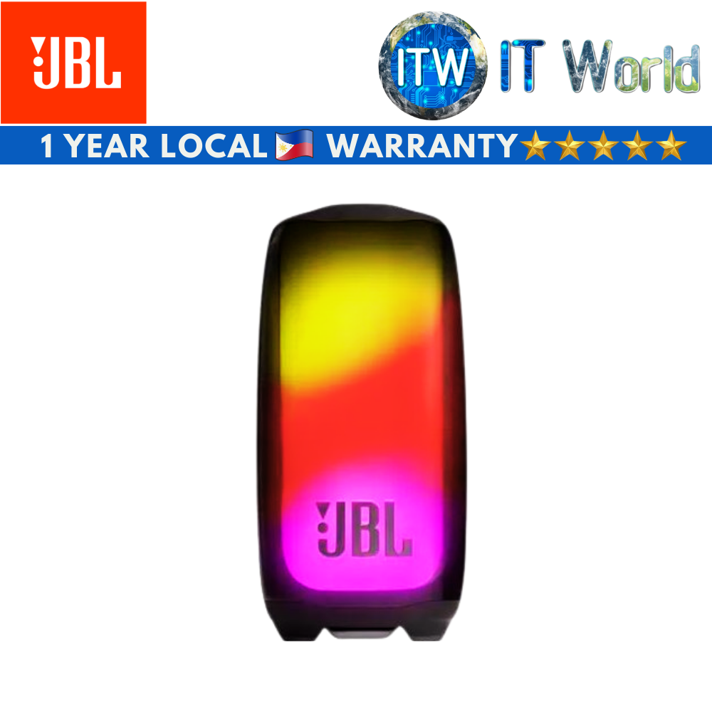 JBL Bluetooth Speaker Pulse 5 Black Portable with Light Show (Black)