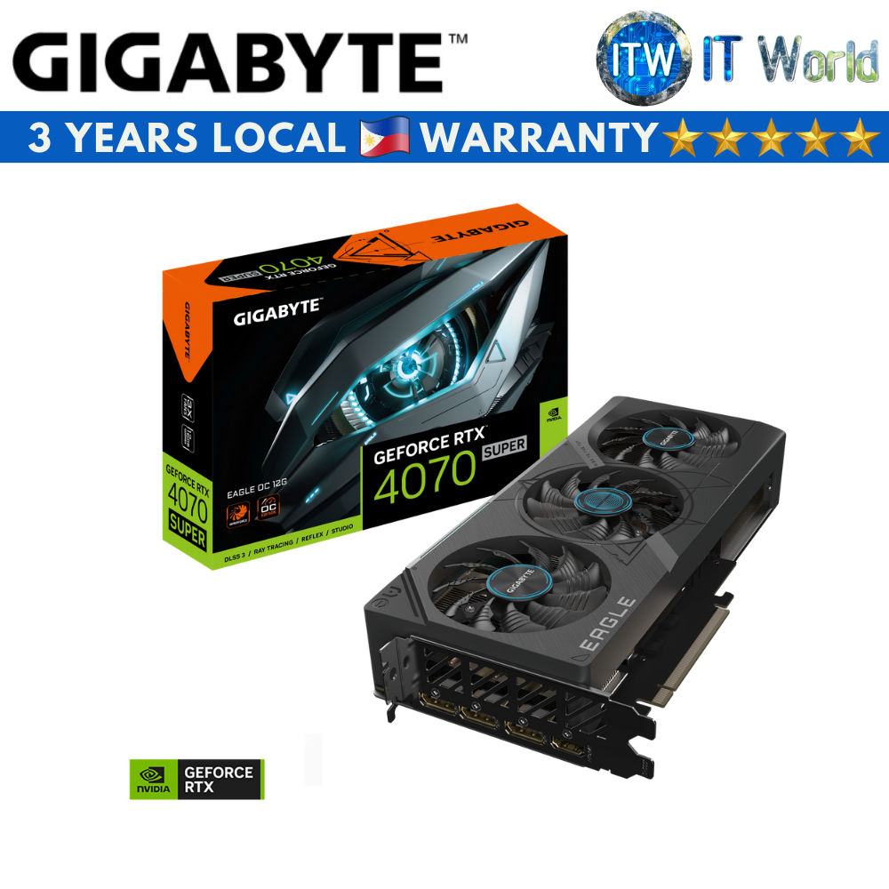 Gigabyte Geforce RTX 4070 Super Eagle OC 12GB GDDR6X Graphic Card (GV-N407SEAGLE-OC-12GD)