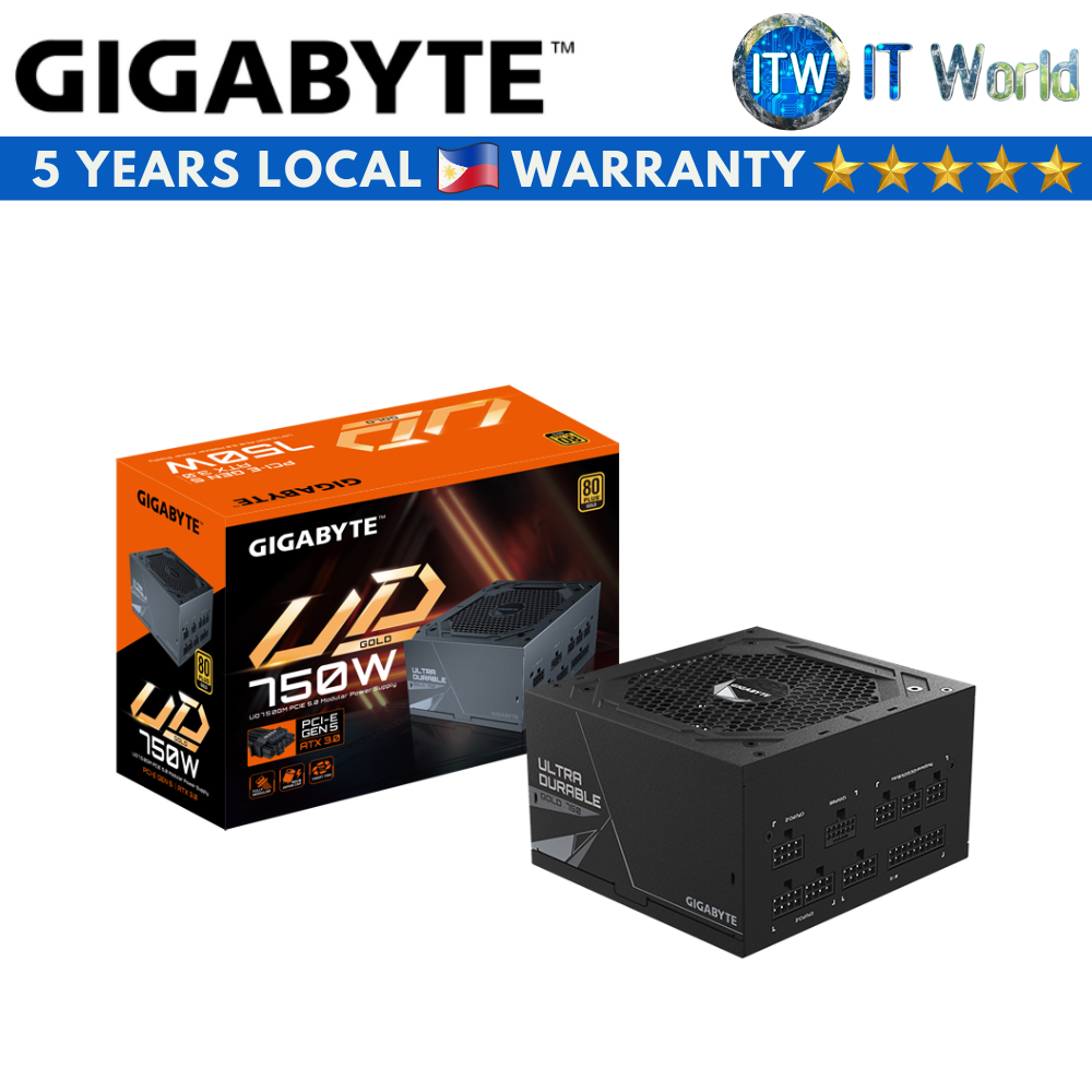 Gigabyte UD750GM PG5 750W 80+ Gold Fully Modular Power Supply Unit (GP-UD750GM-PG5)