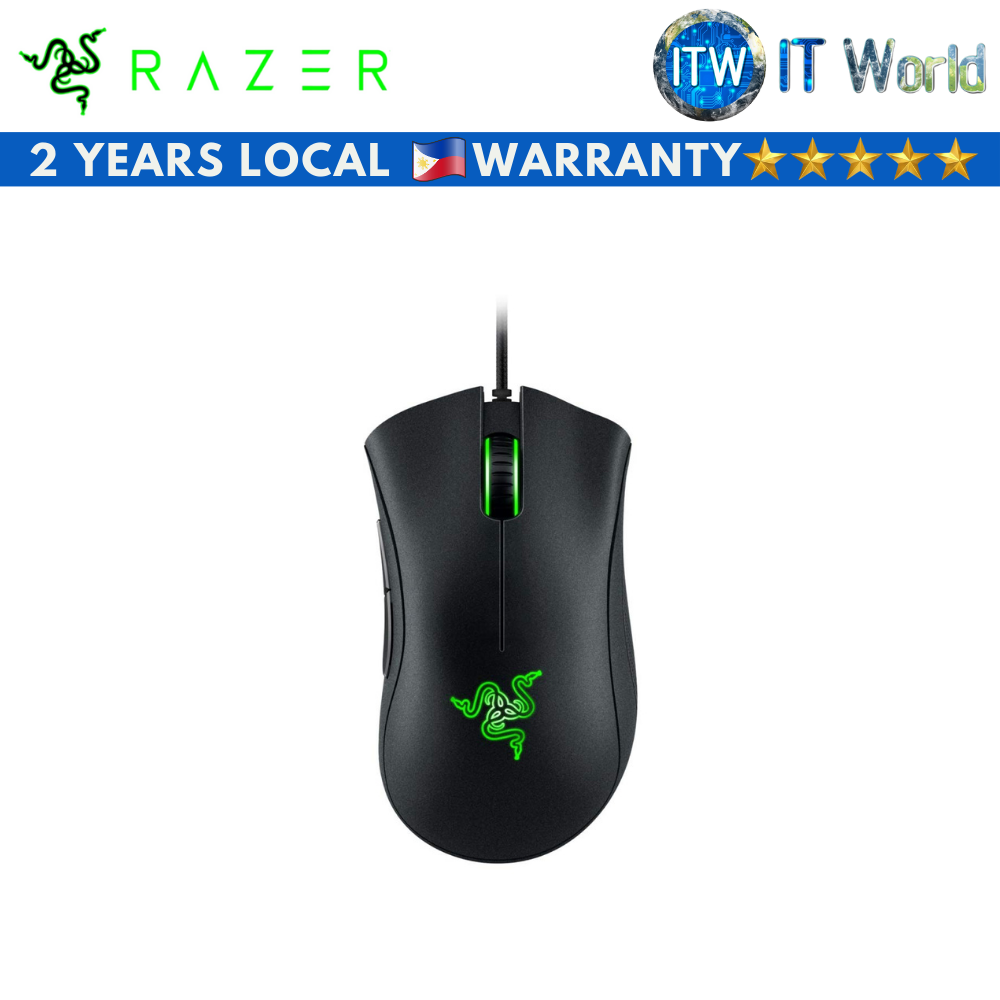 Razer DeathAdder Essential Wired Gaming Mouse (Black | White) (Black)