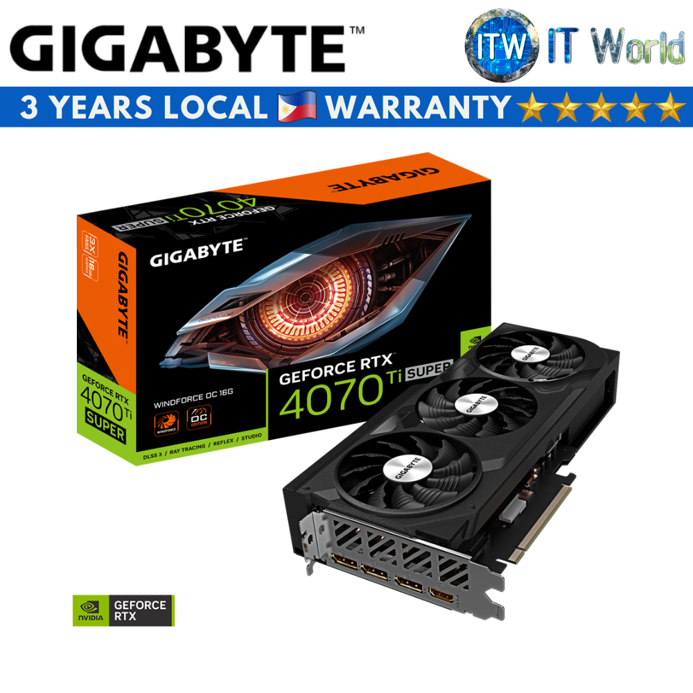 Gigabyte RTX 4070 Ti Super Windforce OC 16GB GDDR6X Graphic Card (GV-N407TSWF3OC-16GD)