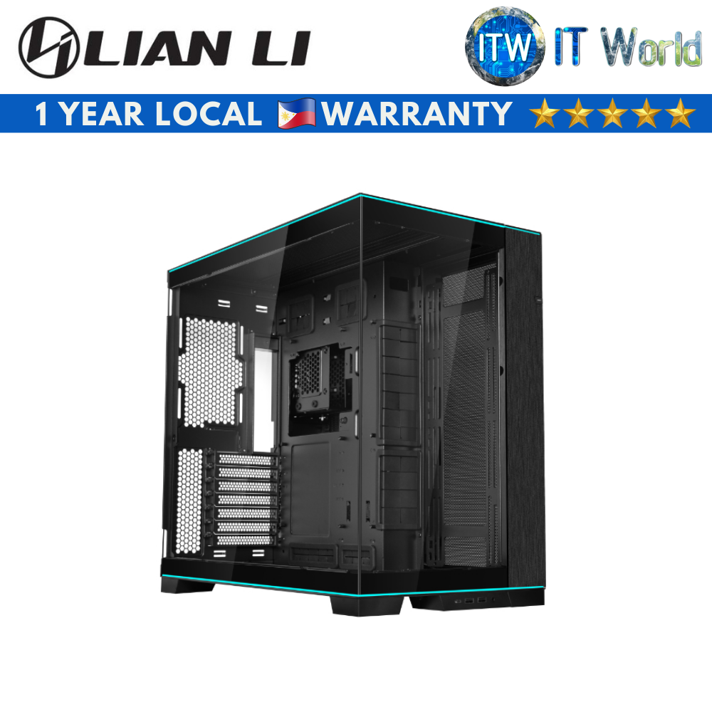 Lian Li 011 Dynamic EVO RGB ATX Tempered Glass PC Case (White | Black) (Black)