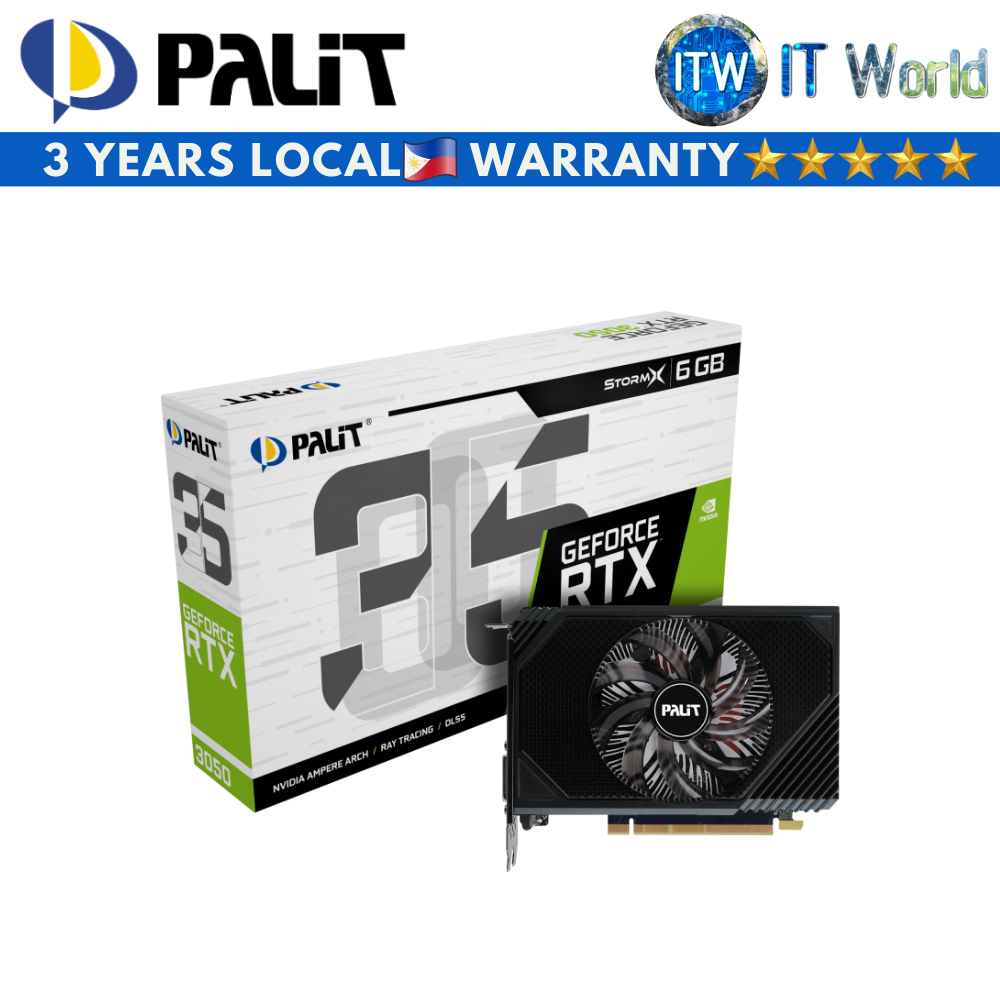 Palit GeForce RTX 3050 StormX 6GB GDDR6 Graphic Card (NE63050018JE-1070F)