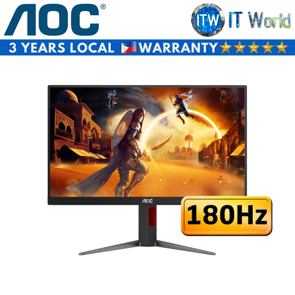 AOC 24G4/71 - 24&quot; FHD(1920 × 1080) / 180Hz / IPS / 1ms (GTG) / Gaming Monitor