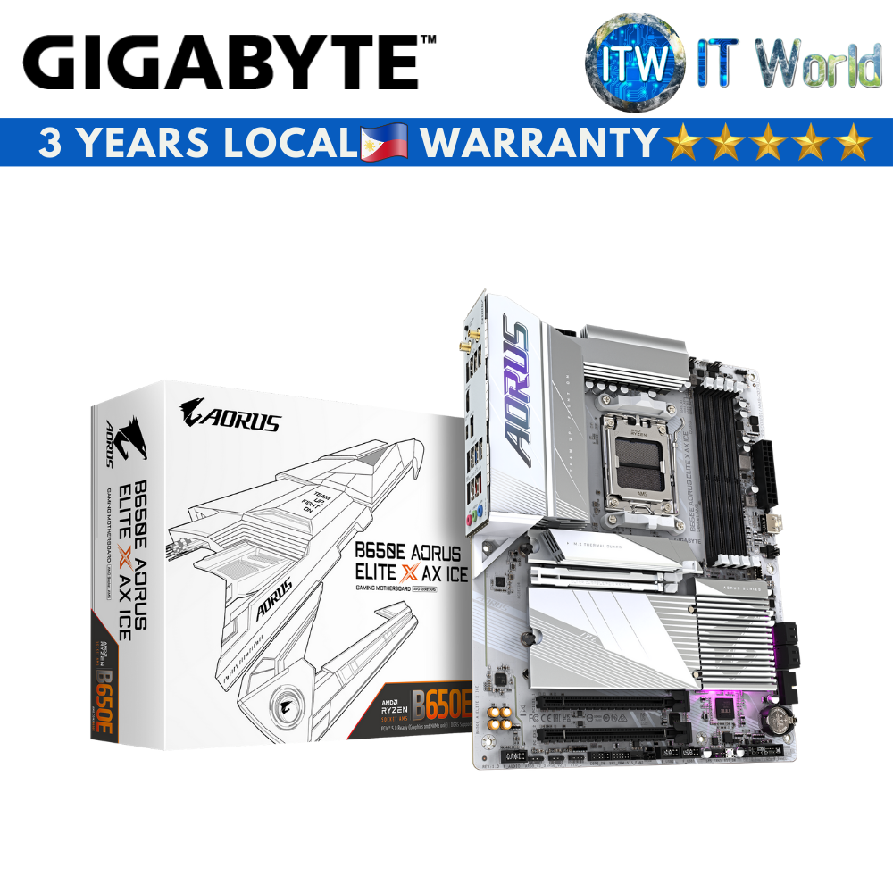 Gigabyte B650E Aorus Elite X AX Ice ATX AM5 DDR5 Motherboard