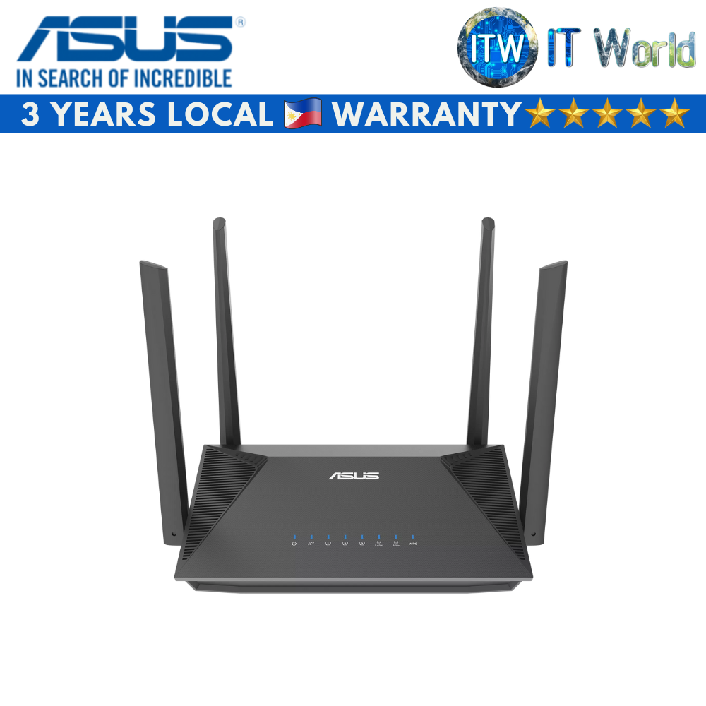 ASUS RT-AX52 (AX1800) Dual Band WiFi 6 Extendable Router