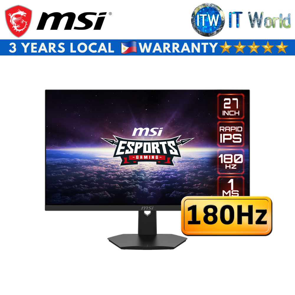 MSI G274F - 27&quot; FHD(1920x1080) / 180Hz / IPS / 1ms(GTG) / Flat Gaming Monitor