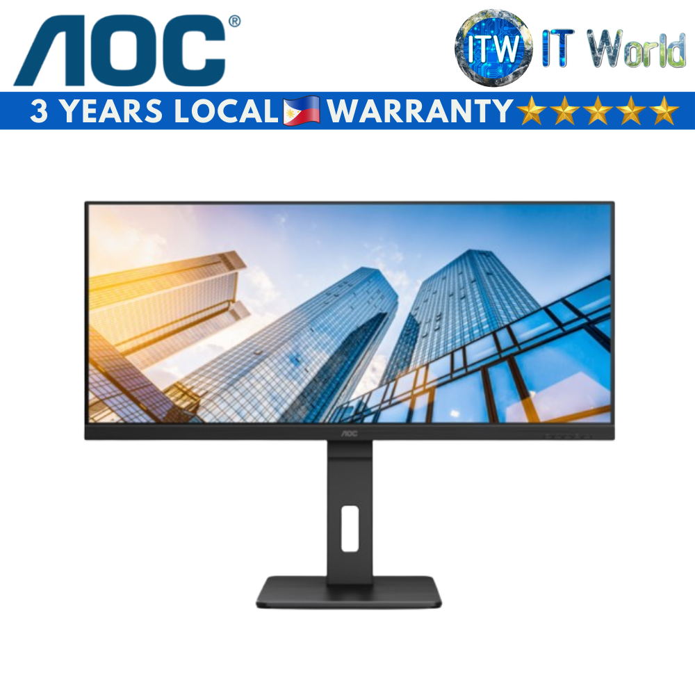 AOC U34P2C - 34&quot; WQHD (3440×1440) / 75Hz / IPS / 4ms (GTG) / Monitor (U34P2C/71)