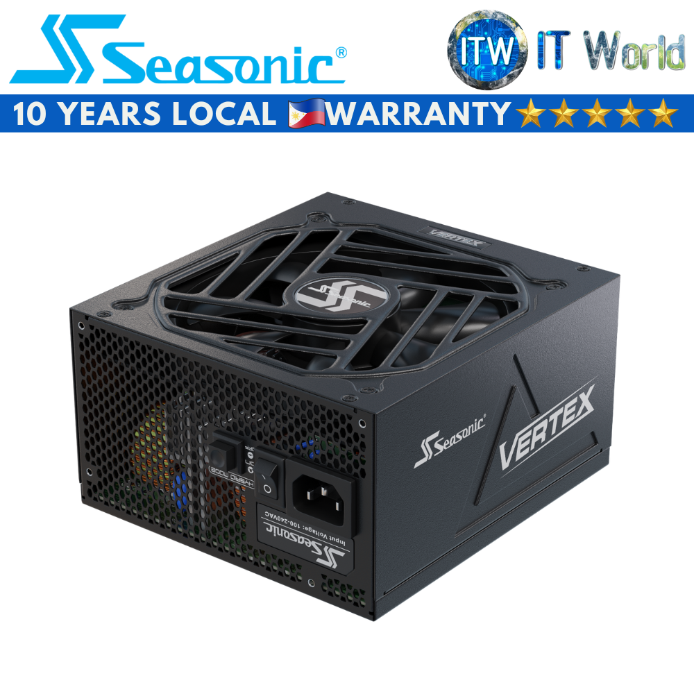 Seasonic Vertex GX-1000 1000W 80+ Gold Fully Modular Power Supply Unit (12102GXAFS)