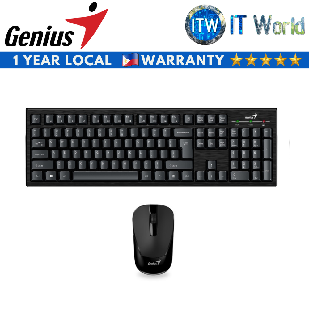 Genius Smart KM-8101 Wireless Multimedia Keyboard and Mouse Combo (GEN31340014400)