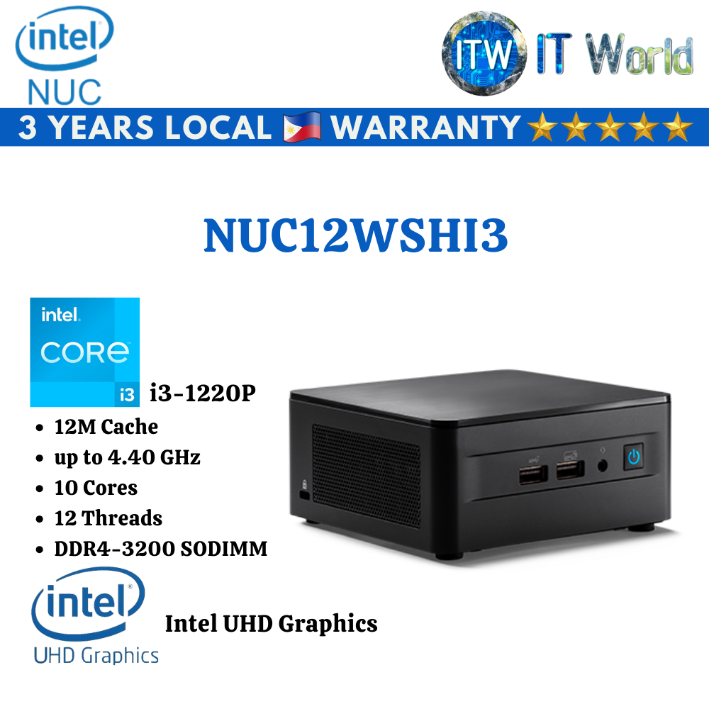 Asus RNUC12WSHI30000 Wall Street Canyon i3 L6 PC Kit