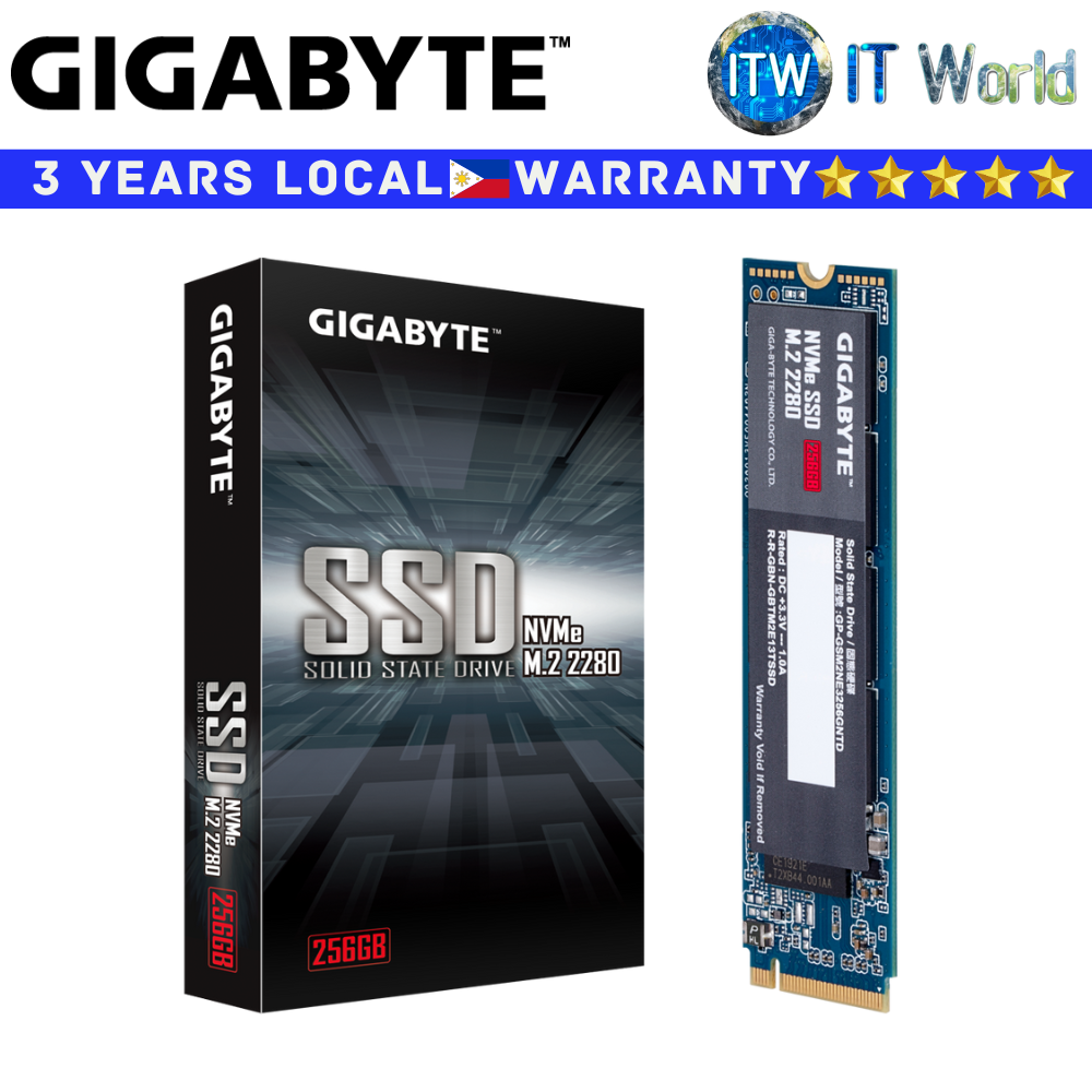 Gigabyte 256GB/500GB/1TB NVME SSD M 2 NVME SSD PCIe 3.0x4 M.2 2280 Gen3 2500E (256GB)