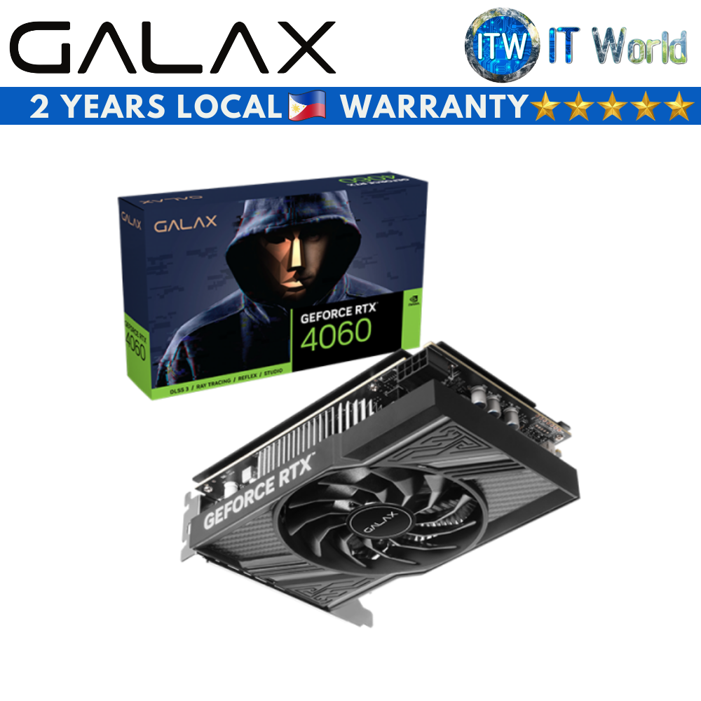 Galax Geforce RTX 4060 1-Click OC 8GB GDDR6 Graphic Card (46NSL8MD8ZOC)