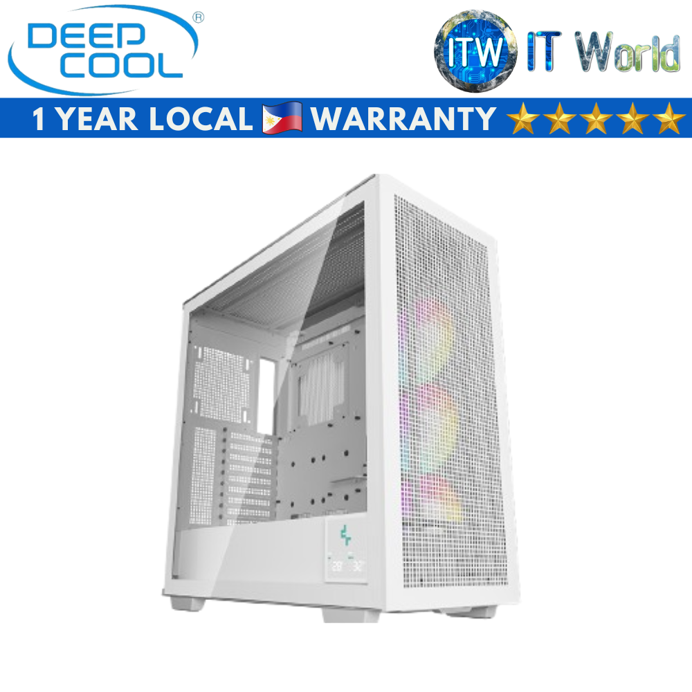 Deepcool Morpheus Modular High Airflow ATX+ Tempered Glass PC Case (Black | White) (White)