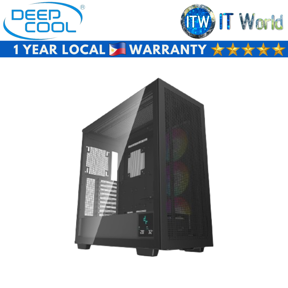 Deepcool Morpheus Modular High Airflow ATX+ Tempered Glass PC Case (Black | White) (Black)