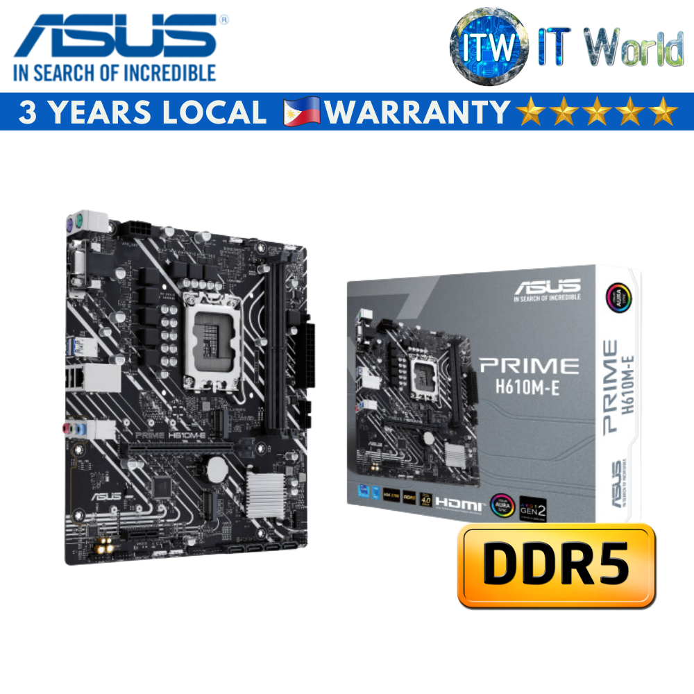 Asus Prime H610M-E mATX LGA1700 DDR5 Motherboard