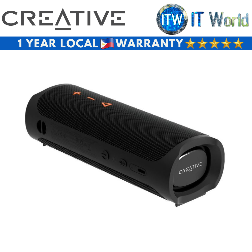 Creative Bluetooth Speaker Muvo Go Portable Waterproof 5.3 USB Cable Black (MF8405-BLACK)