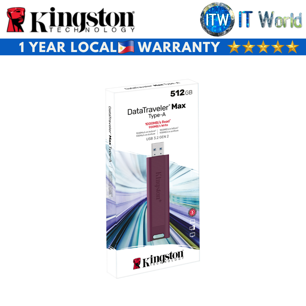 Kingston DataTraveler Max USB 3.2 Gen 2 Series Flash Drive (256GB | 512GB) (512GB)