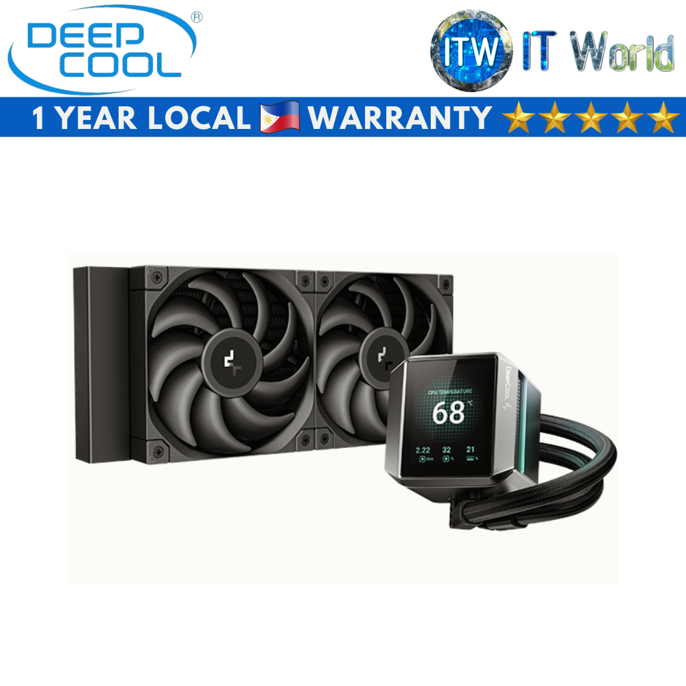 Deepcool CPU Cooler Fan Mystique 240 Black Aluminum Fluid Dynamic Bearing (R-LX550-BKDSNC-G-1)