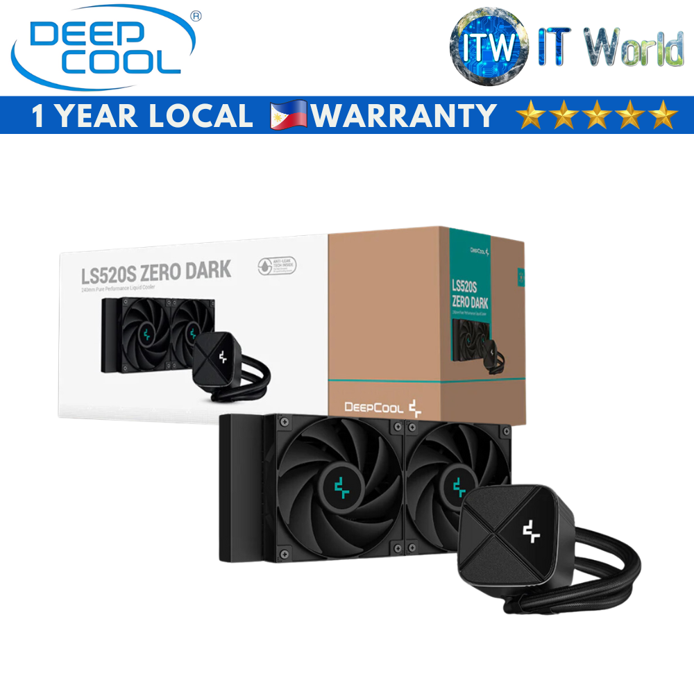 Deepcool LS520S ZERO DARK CPU LIQUID COOLER (R-LS520-BKNNMM-G-1)