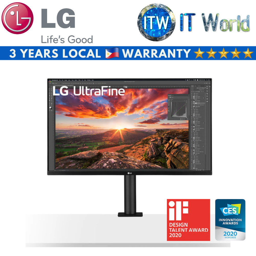 LG Ultrafine 32UN880-B 32&quot; 4K UHD / 60Hz / IPS / 5ms (GTG) / Display Ergo 4K HDR10 Monitor