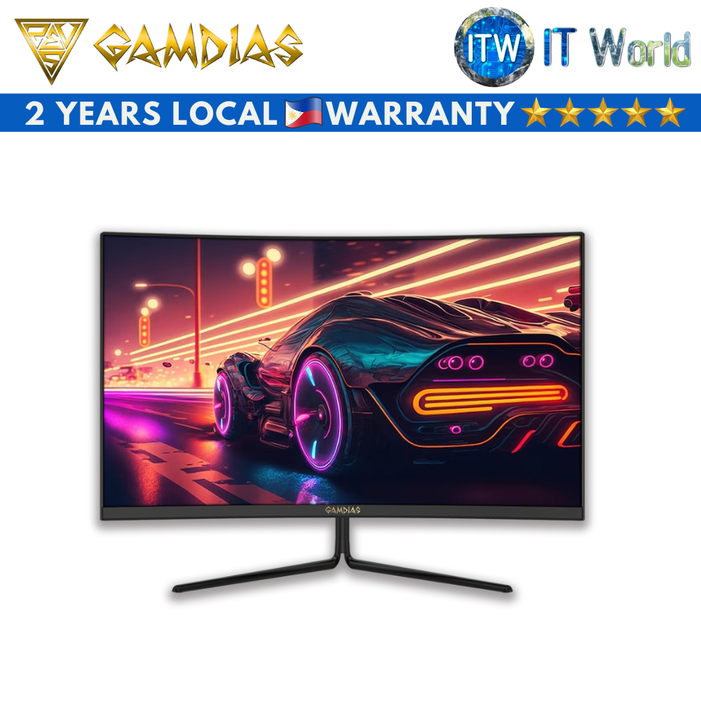 Gamdias Atlas HD27HIC - 27&quot; FHD(1920 x 1080) / 240Hz / VA / 1ms(MPRT) / Curve Gaming Monitor