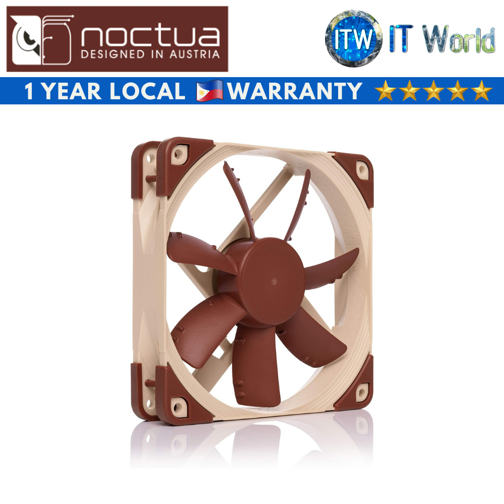 Noctua NF-S12A PWM Premium 120mm Quiet Fan (Brown) (NF-S12A PWM BROWN)